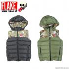 FLAKE DOWN VEST 2014 MODEL "MAD LEAF CAMO"