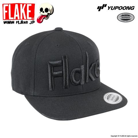 FLAKE LOGO BLACK THE CLASSICS SNAPBACK 6PANEL