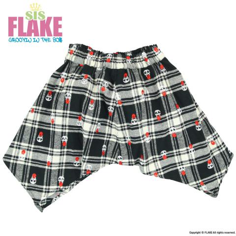 DOT CHECK FLANNEL SKIRT