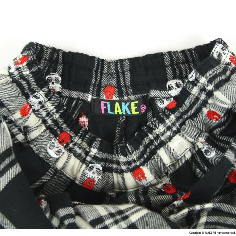 DOT CHECK FLANNEL SKIRT