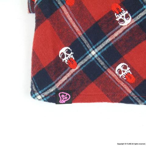 DOT CHECK FLANNEL SKIRT