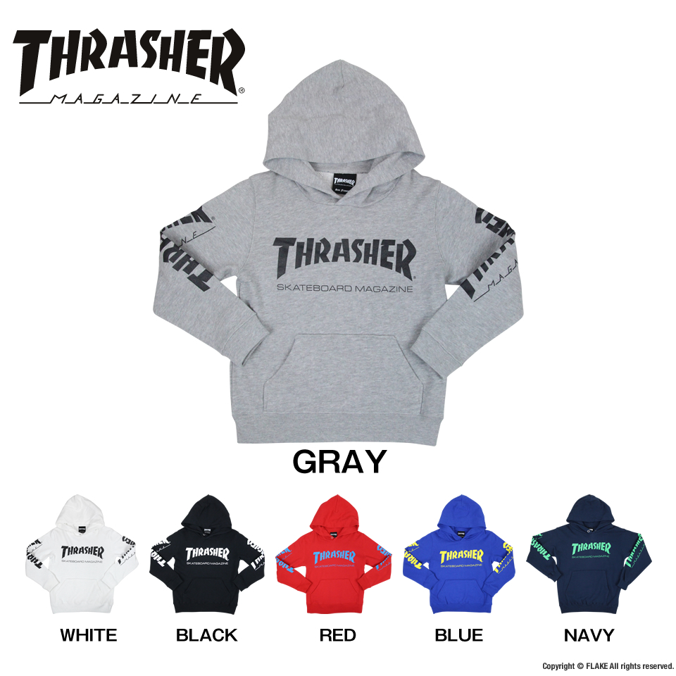 FLAKE/THRASHER MAG LOGO SWEAT PARKA