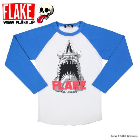 FLAKE ROAD SHARK RAGLAN T-SHIRTS