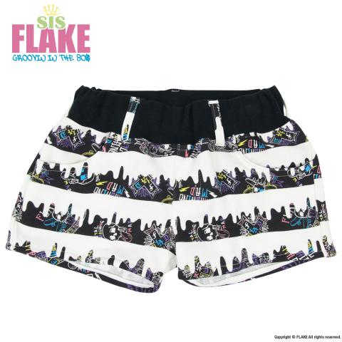 LIQUID BORDER SWEAT HOT PANTS