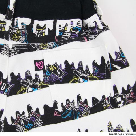 LIQUID BORDER SWEAT HOT PANTS