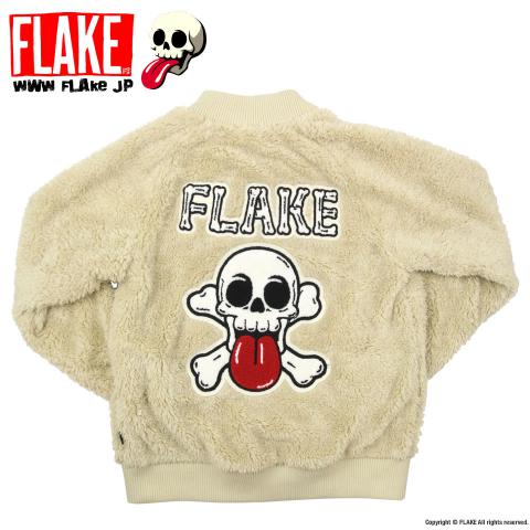 CROSS BONE FLEECE ZIP JACKET