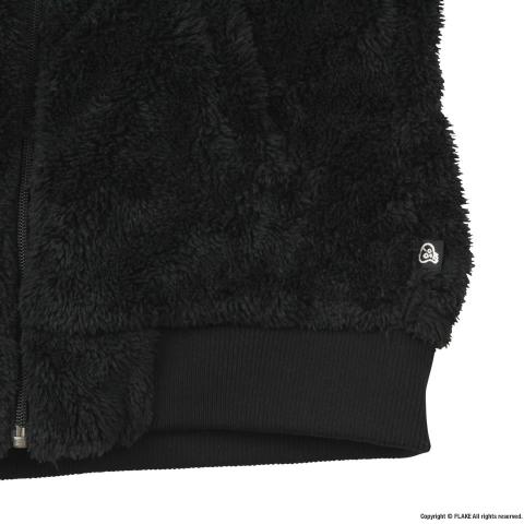 CROSS BONE FLEECE ZIP JACKET