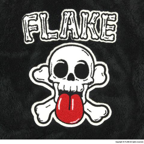 CROSS BONE FLEECE ZIP JACKET