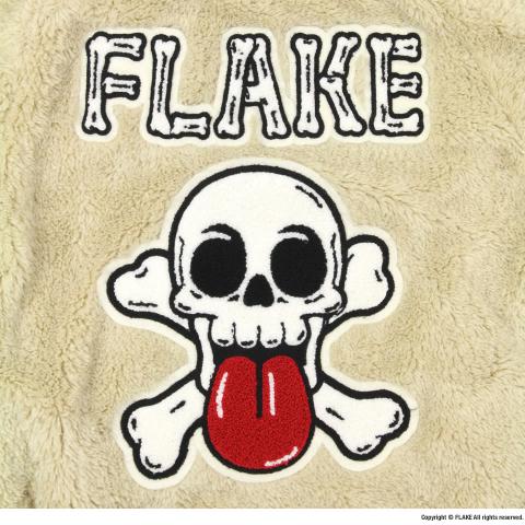 CROSS BONE FLEECE ZIP JACKET