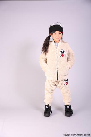 CROSS BONE FLEECE ZIP JACKET