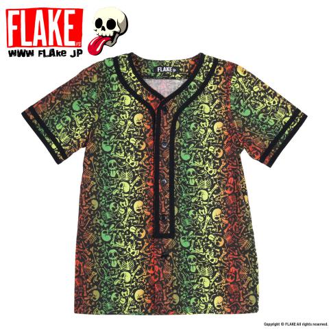 SKULL RASTA BASEBALL SHIRTS