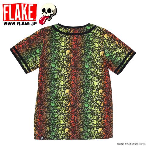 SKULL RASTA BASEBALL SHIRTS