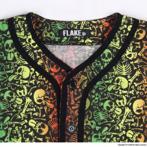 SKULL RASTA BASEBALL SHIRTS