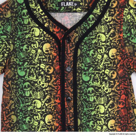 SKULL RASTA BASEBALL SHIRTS