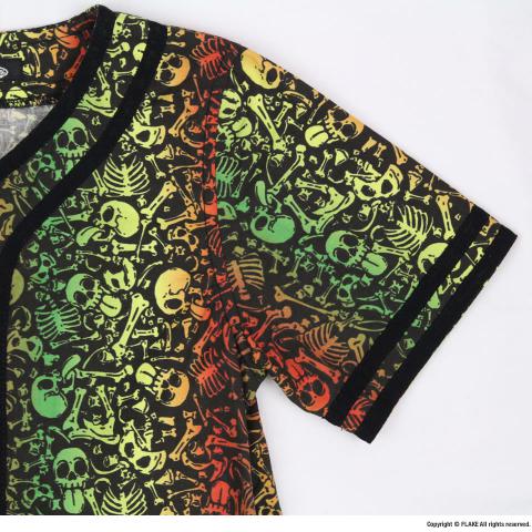 SKULL RASTA BASEBALL SHIRTS