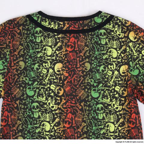 SKULL RASTA BASEBALL SHIRTS