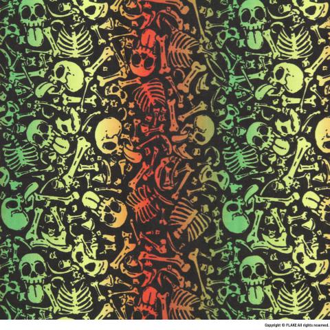 SKULL RASTA BASEBALL SHIRTS