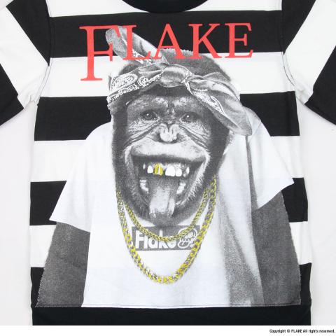 GANGSTA STRIPED RIV TEE