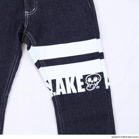 FLAKE STRIPED STRETCH SLIM PANTS