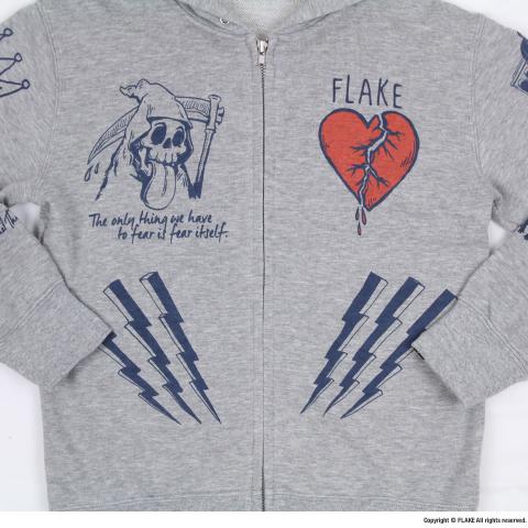 MAX TATTO SWEAT ZIP PARKA