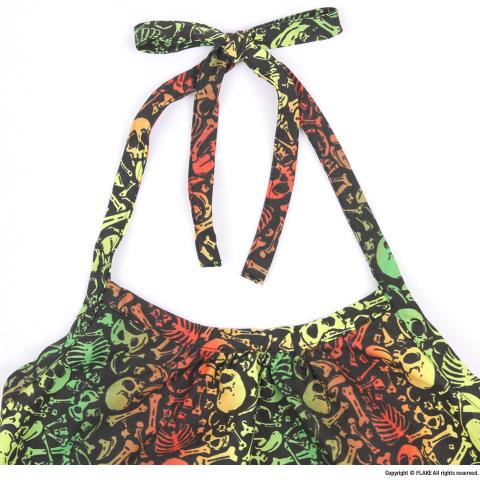 SKULL RASTA HOLDER NECK OP