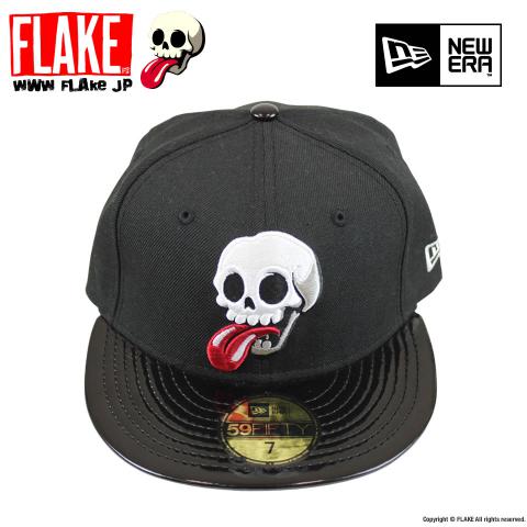 FLAKE × NEW ERA 59FIFTY Black Patent Leather