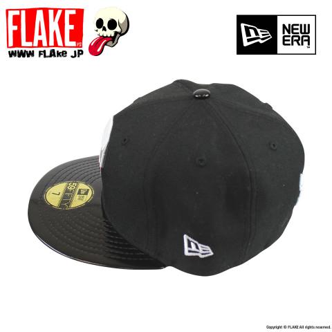 FLAKE × NEW ERA 59FIFTY Black Patent Leather