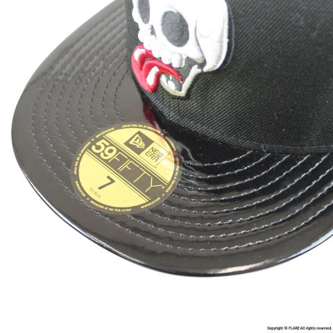 FLAKE × NEW ERA 59FIFTY Black Patent Leather