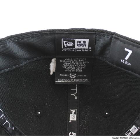 FLAKE × NEW ERA 59FIFTY Black Patent Leather