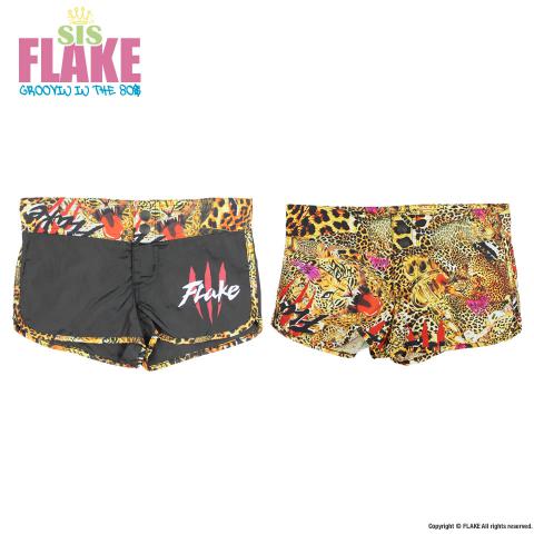 FLAKE LEOPARD HOT PANTS