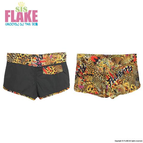 FLAKE LEOPARD HOT PANTS