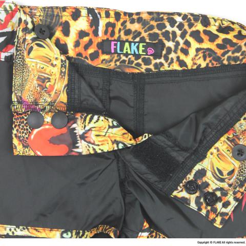 FLAKE LEOPARD HOT PANTS