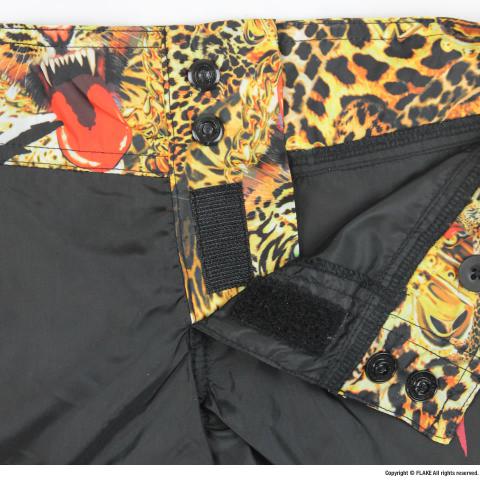 FLAKE LEOPARD HOT PANTS