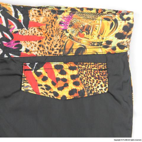 FLAKE LEOPARD HOT PANTS