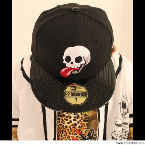 FLAKE × NEW ERA 59FIFTY Black Patent Leather