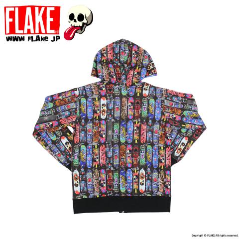 FLAKE SKATE DECK SWEAT ZIP PARKA