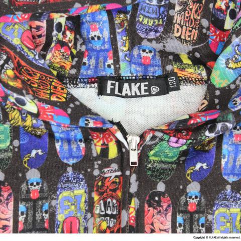 FLAKE SKATE DECK SWEAT ZIP PARKA