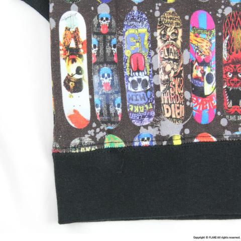 FLAKE SKATE DECK SWEAT ZIP PARKA