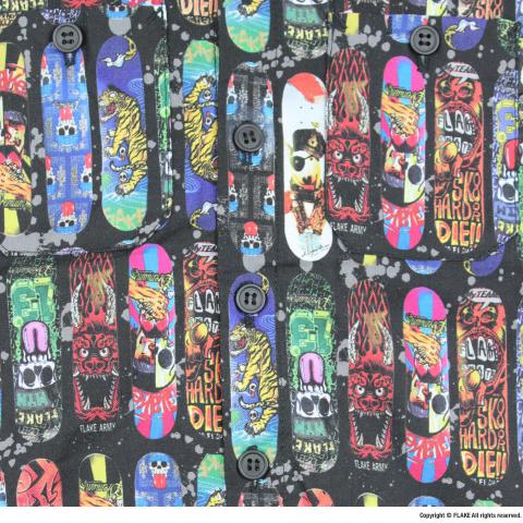 FLAKE SKATE DECK COTTON SHIRTS