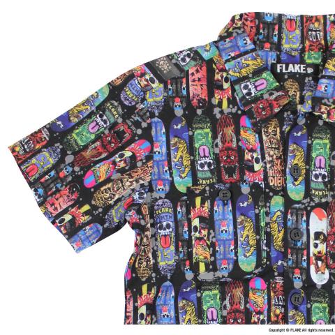 FLAKE SKATE DECK COTTON SHIRTS