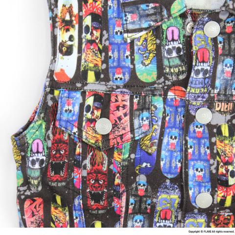 FLAKE SKATE DECK SWEAT N/S JACKET