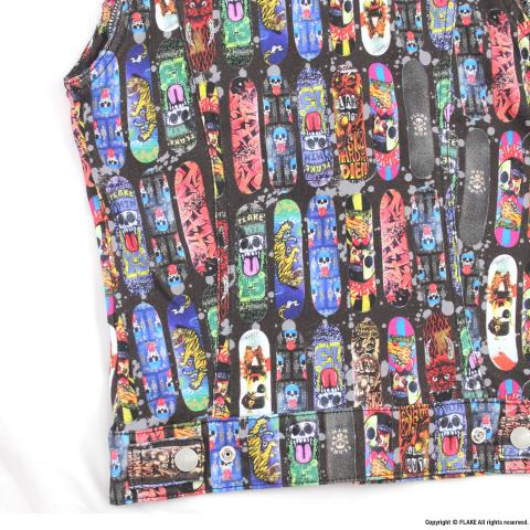 FLAKE SKATE DECK SWEAT N/S JACKET