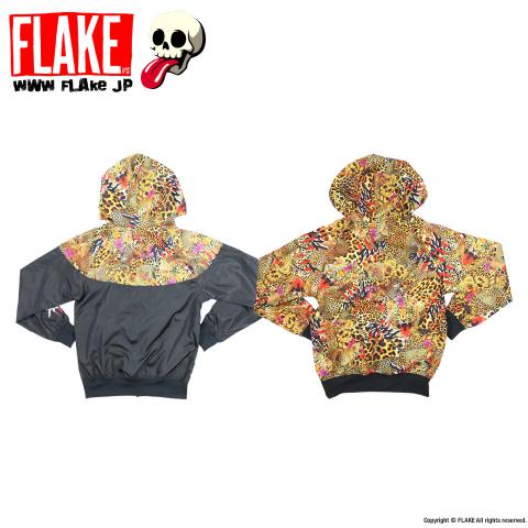 FLAKE LEOPARD NYLON JACKET