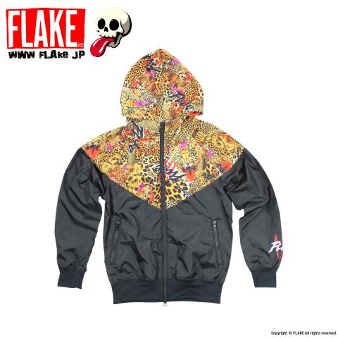 FLAKE LEOPARD NYLON JACKET