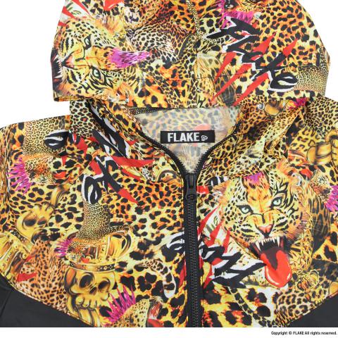 FLAKE LEOPARD NYLON JACKET