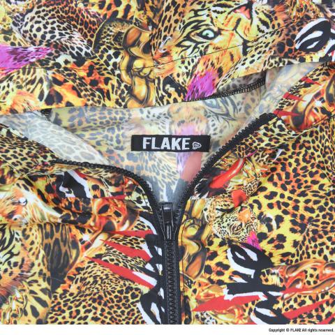 FLAKE LEOPARD NYLON JACKET