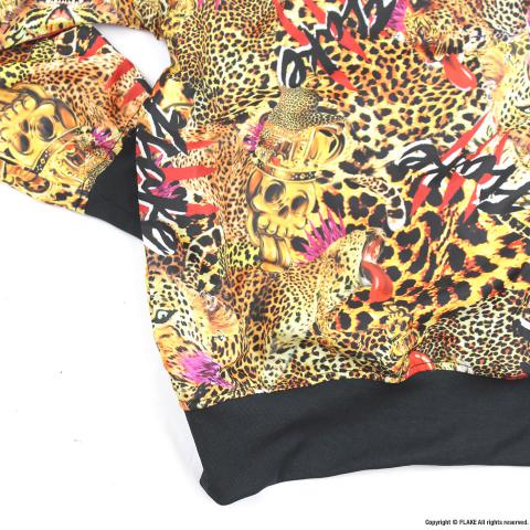 FLAKE LEOPARD NYLON JACKET