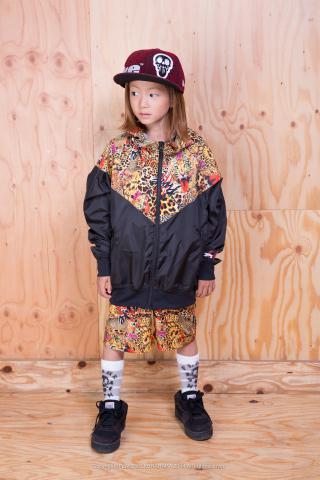 FLAKE LEOPARD NYLON JACKET