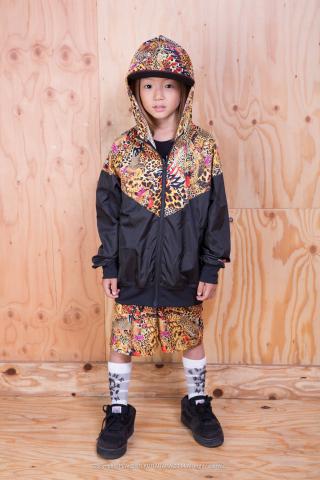 FLAKE LEOPARD NYLON JACKET