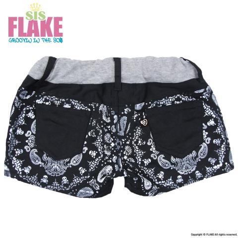 GIRLS BANDANA SKULL HOT PANTS
